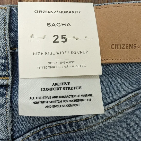 NWT Citizens of Humanity Jeans -Sacha sz. 25 - Picture 6 of 7